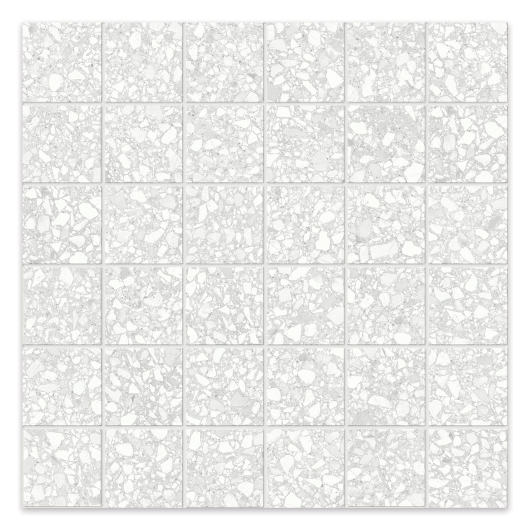 2x2 Camella Light Grey Porcelain Matte Mosaic