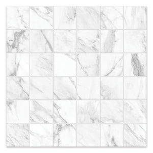 2x2 Antonella Pebble White Porcelain Honed Mosaic