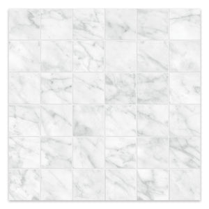 2x2 Antonella Pebble White Porcelain Polished Mosaic