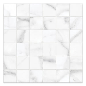 2x2 Antonella Modern Statuario Porcelain Honed Mosaic