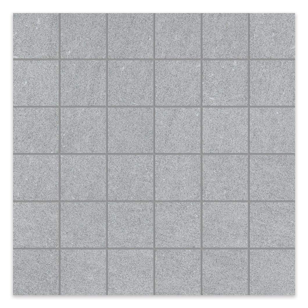 2x2 Teewater Light Grey Porcelain Matte Mosaic