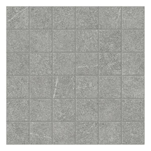 2x2 Bateig Grey Porcelain Matte Mosaic