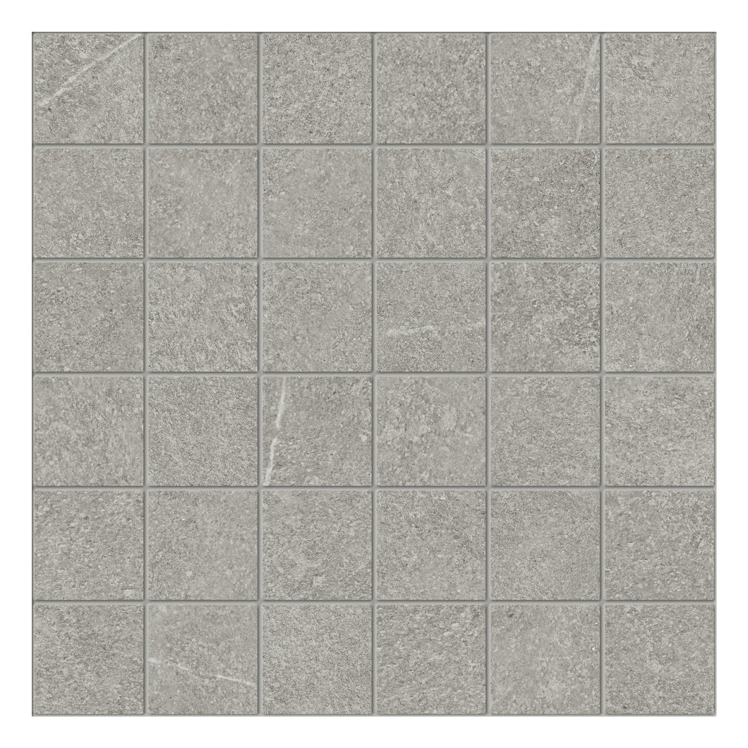 2x2 Bateig Mocha Porcelain Matte Mosaic