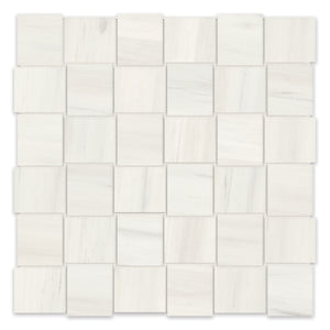 2x2 Basketweave Chateau Suave Porcelain Polished Mosaic