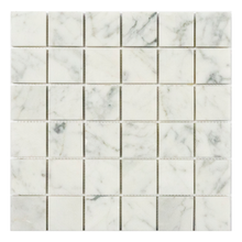 Load image into Gallery viewer, 2x2 Italian Bianco Carrara Polished Marble Mosaic
