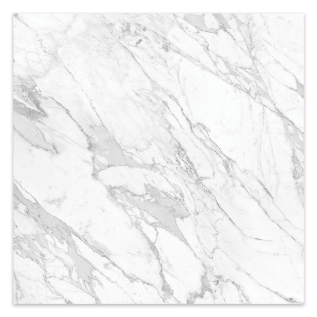 24x24 Antonella Pebble White Porcelain Polished Tile