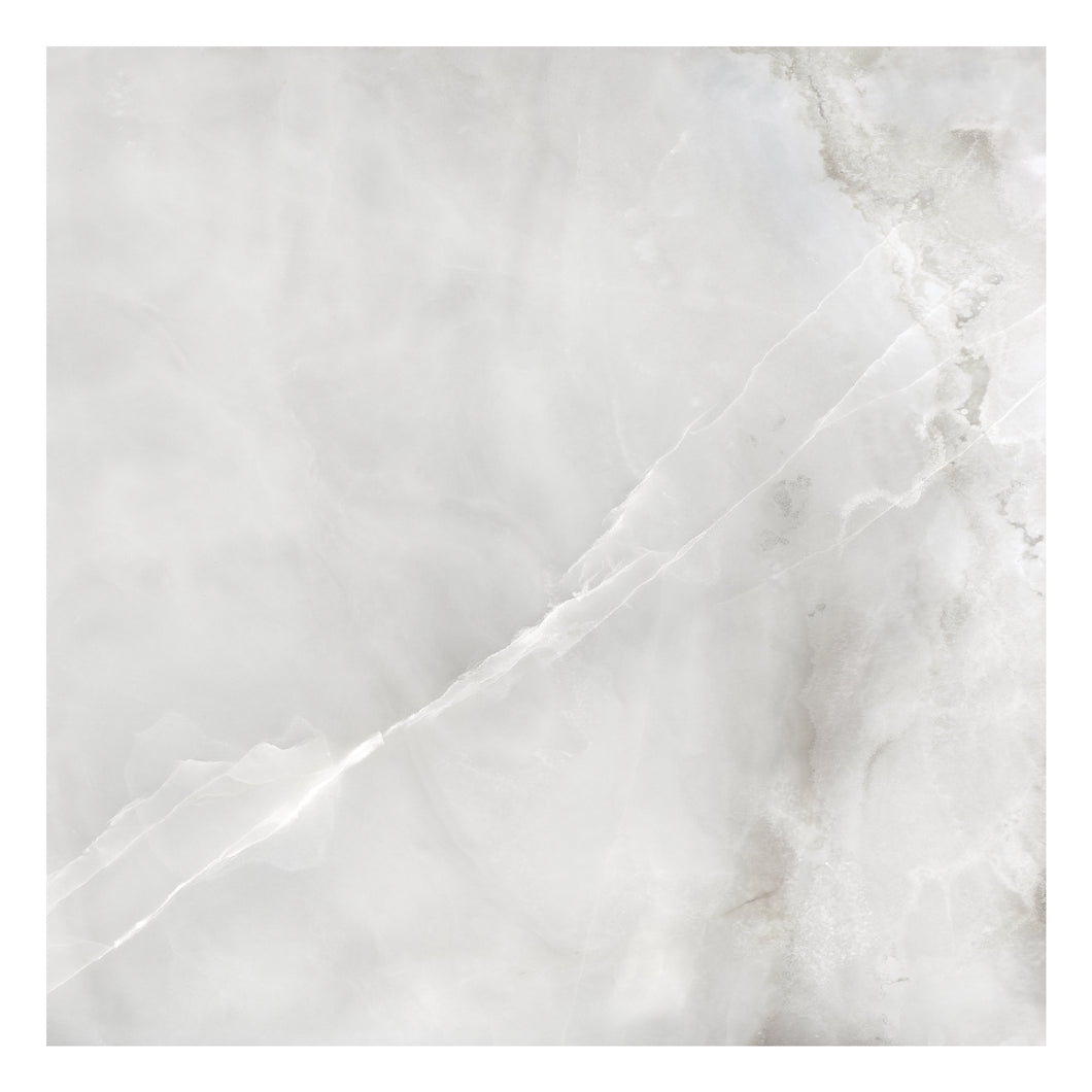 24x24 Antonella White Onyx Porcelain Honed Tile