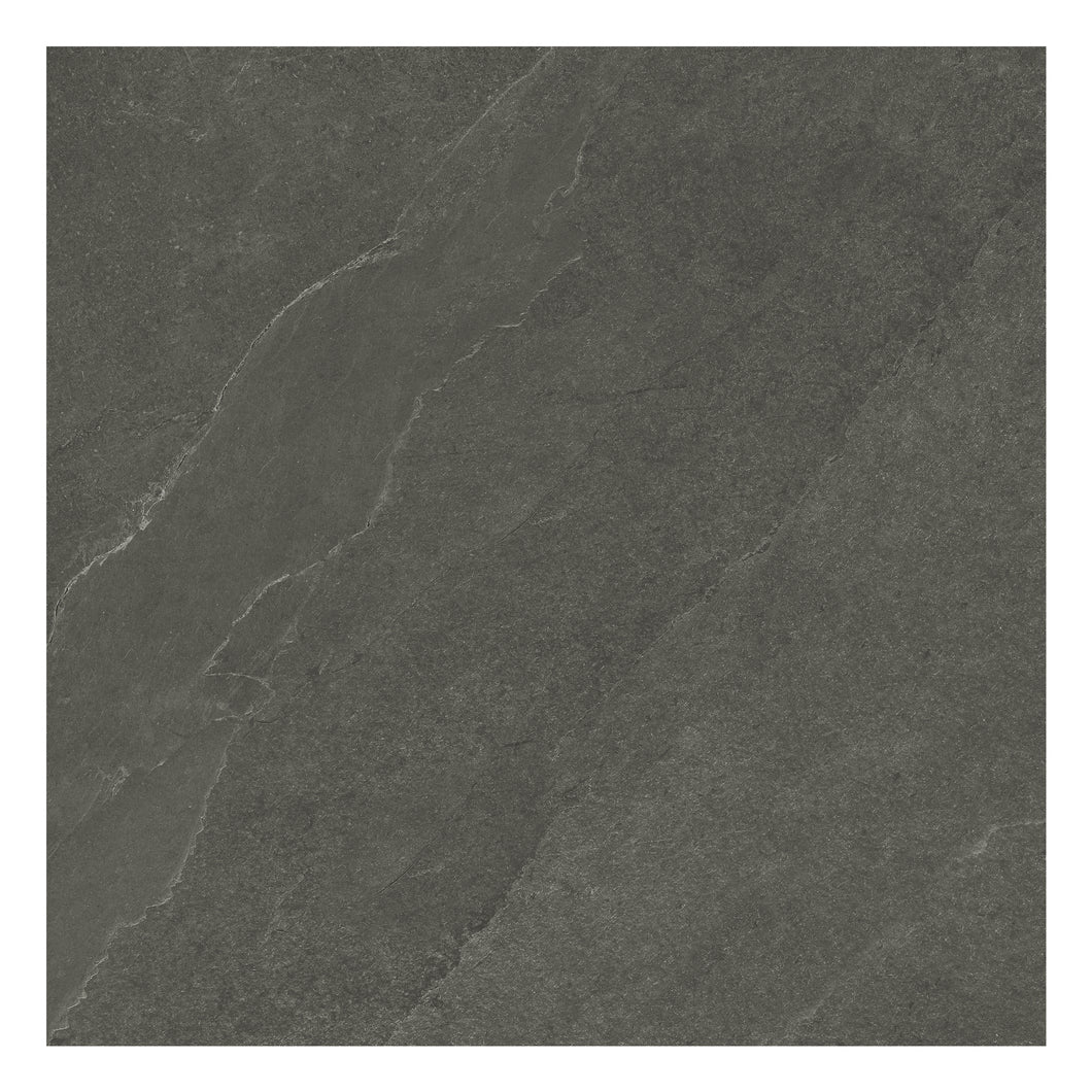 24x24 Nevado Black Porcelain Matte Tile