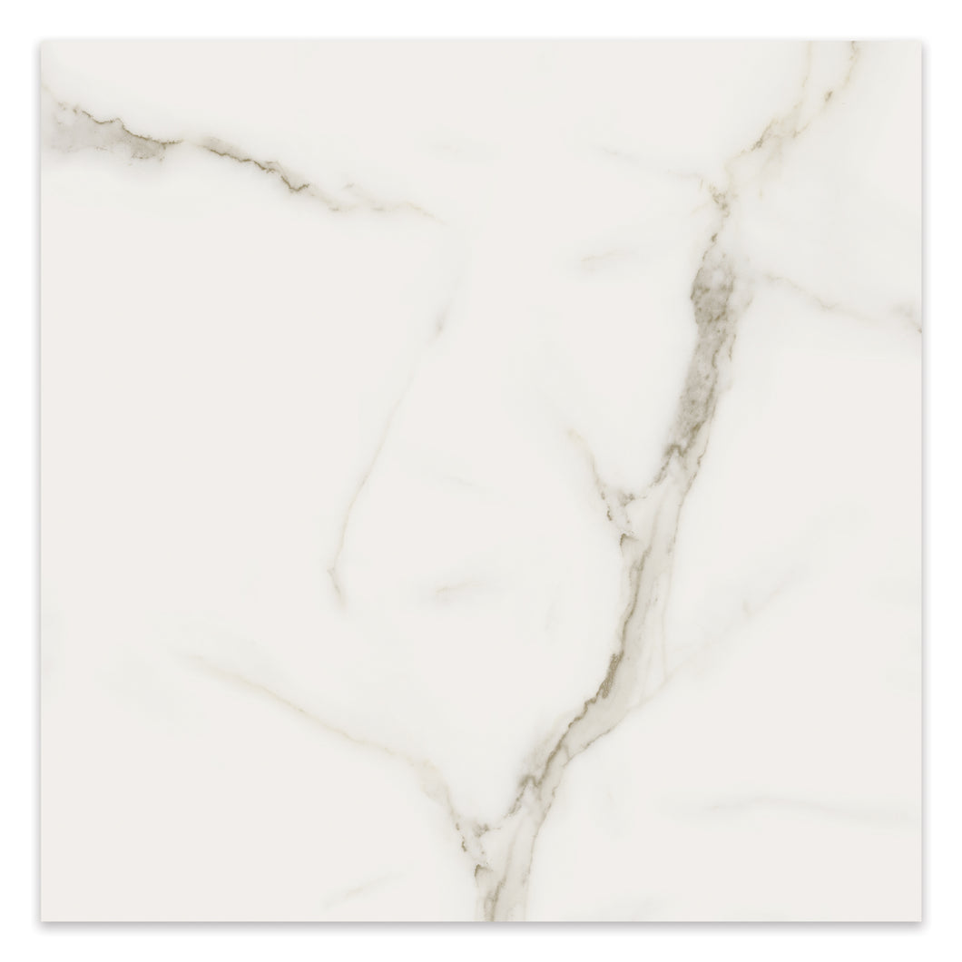 24x24 Chateau Calacatta Oro Polished Rectified Glazed Porcelain Tile