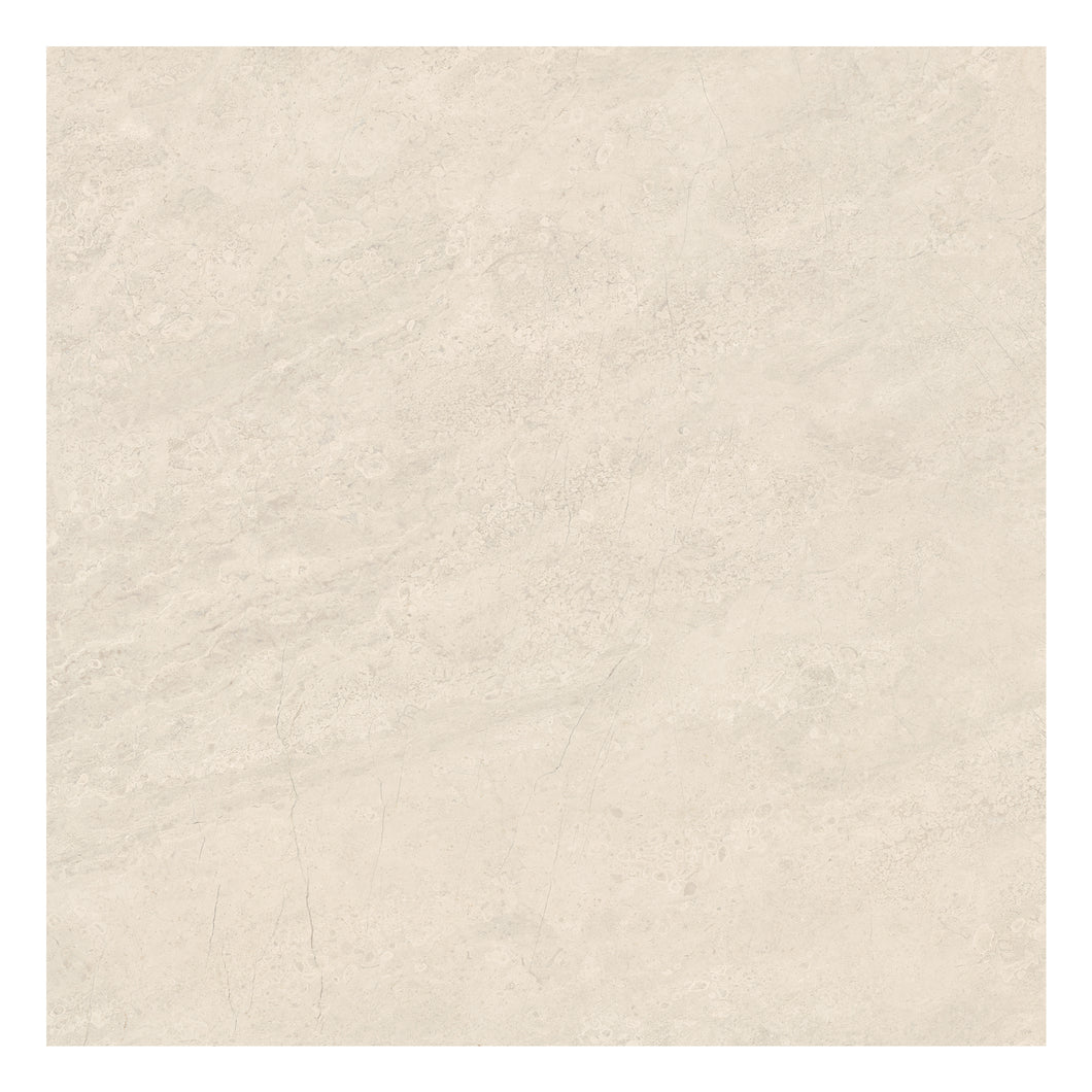 24x24 Chateau Allure Ivory Polished Rectified Glazed Porcelain Tile