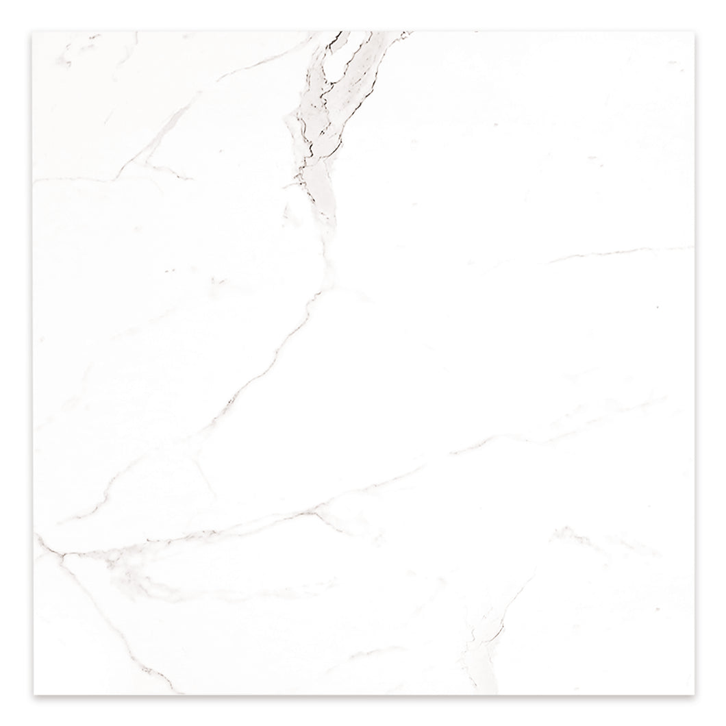 24x24 English Statuario Polished Porcelain Tile Final Sale