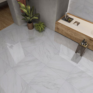 12x24 Volakas White Porcelain Matte Tile