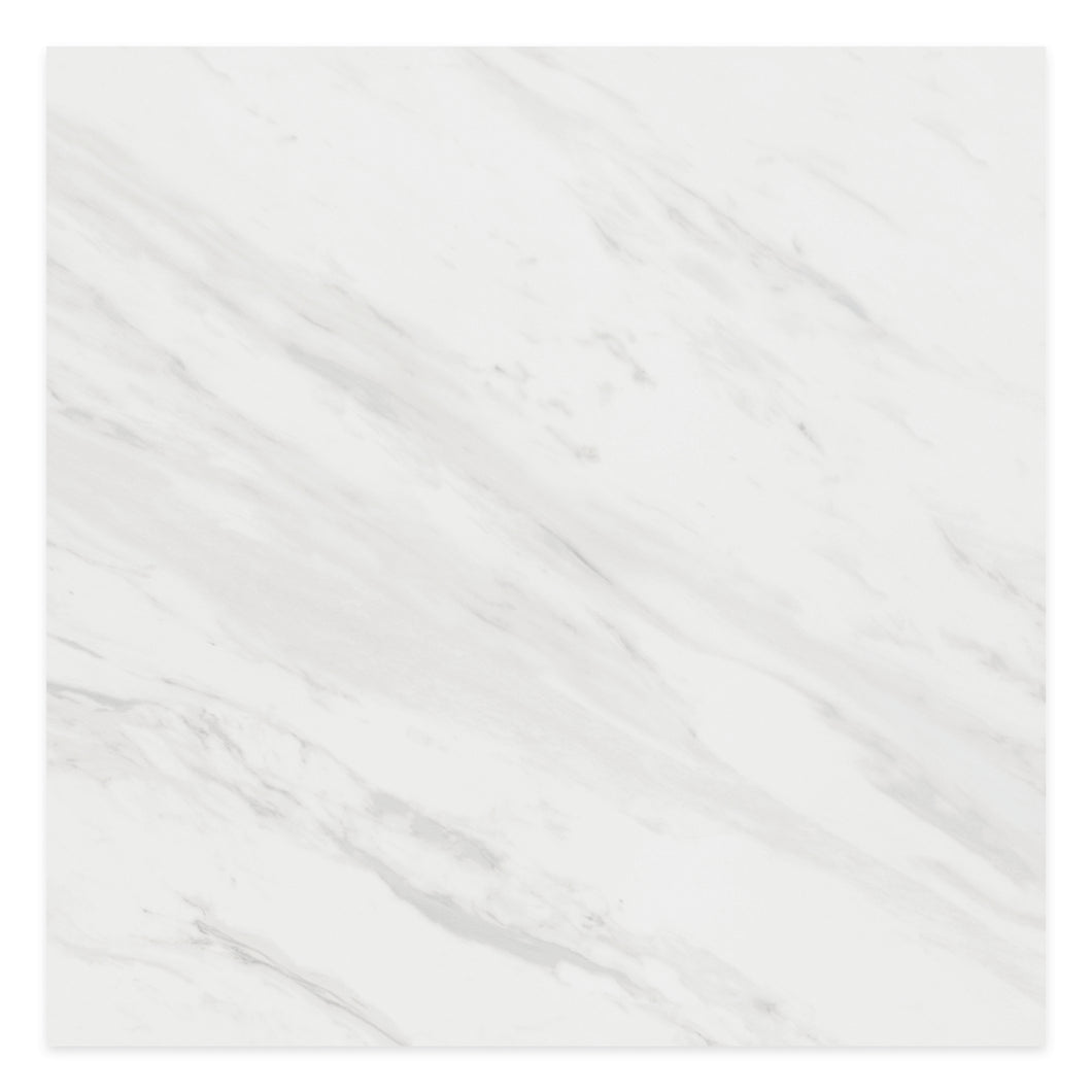 24x24 Volakas White Porcelain Polished Tile