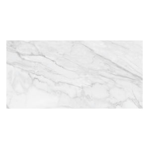 24x48 Caskata Statuario Polished  Rectified Glazed Porcelain Tile