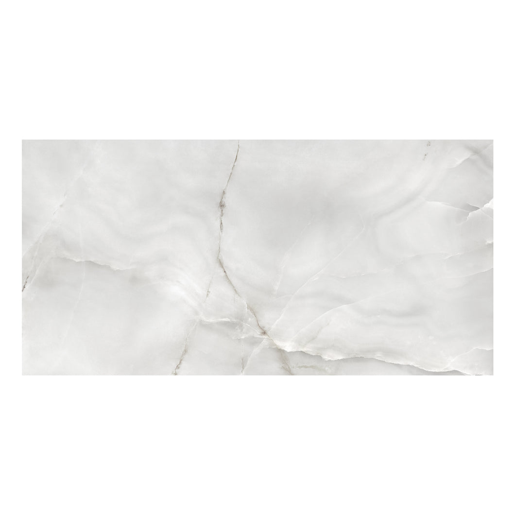 24x48 Antonella White Onyx Porcelain Polished Tile