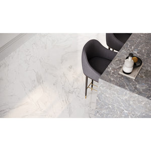 24x48 Antonella Pebble White Porcelain Honed Tile