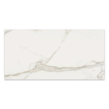 Load image into Gallery viewer, 24x48 Chateau Calacata Oro Polished Rectified Glazed Porcelain Tile
