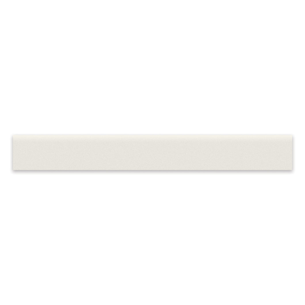 3x24 Kolortek Warm White Porcelain Polished Bullnose