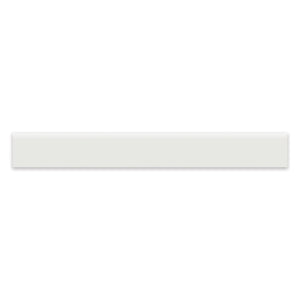 3x24 Kolortek White Porcelain Polished Bullnose