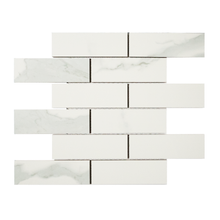 Load image into Gallery viewer, 2x6 La Mallorca Milano Bianco Brick Matte Porcelain Mosaic
