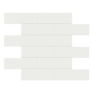 2x6 Architek Classic Grey Brick Glossy Glazed Porcelain Mosaic