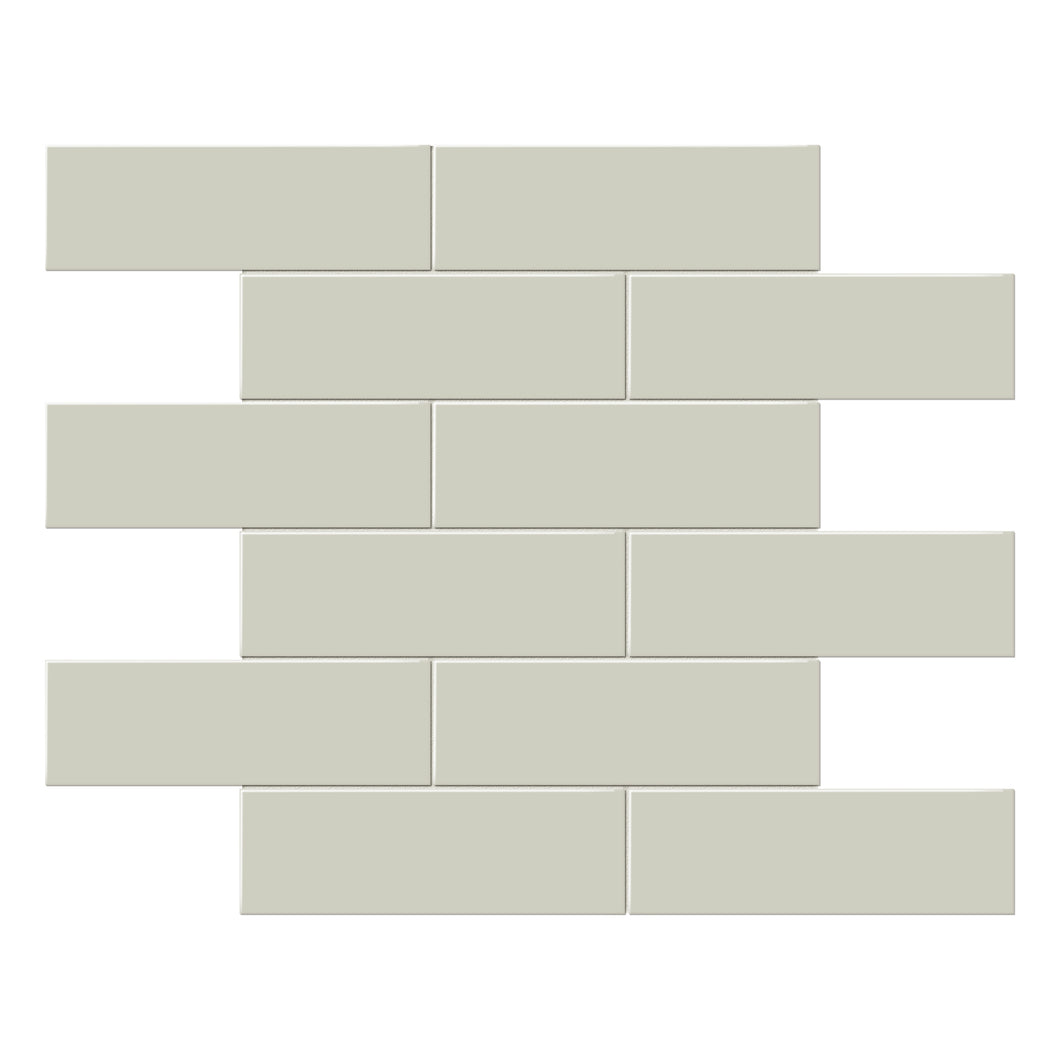 2x6 Architek Verde Brick Matte Glazed Porcelain Mosaic