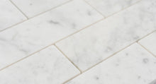 Load image into Gallery viewer, 2x6 Italian Bianco Carrara Marble Polished Mosaic
