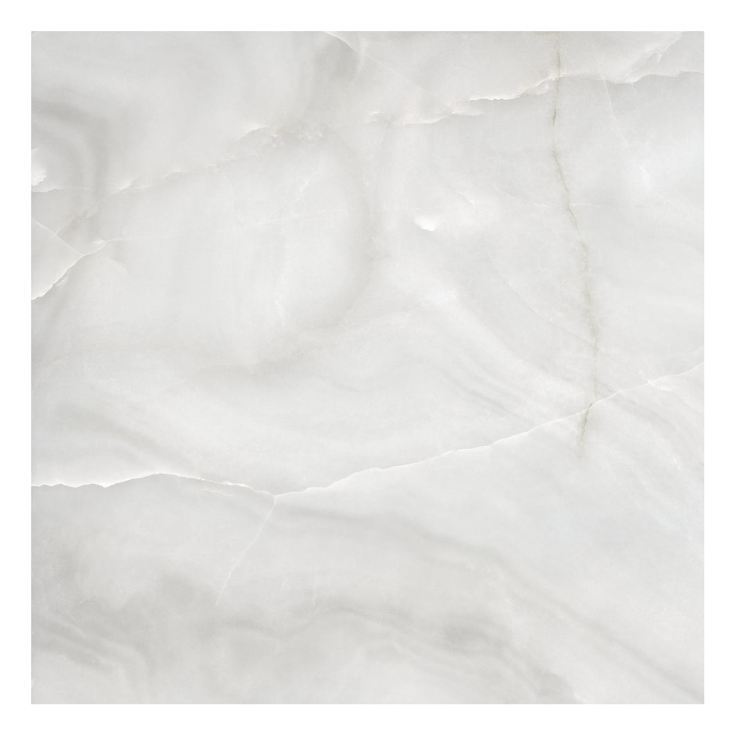 32x32 Antonella White Onyx Porcelain Polished Tile