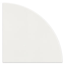 Load image into Gallery viewer, 8.9 White Engineered Stone Polished Corner Shelf
