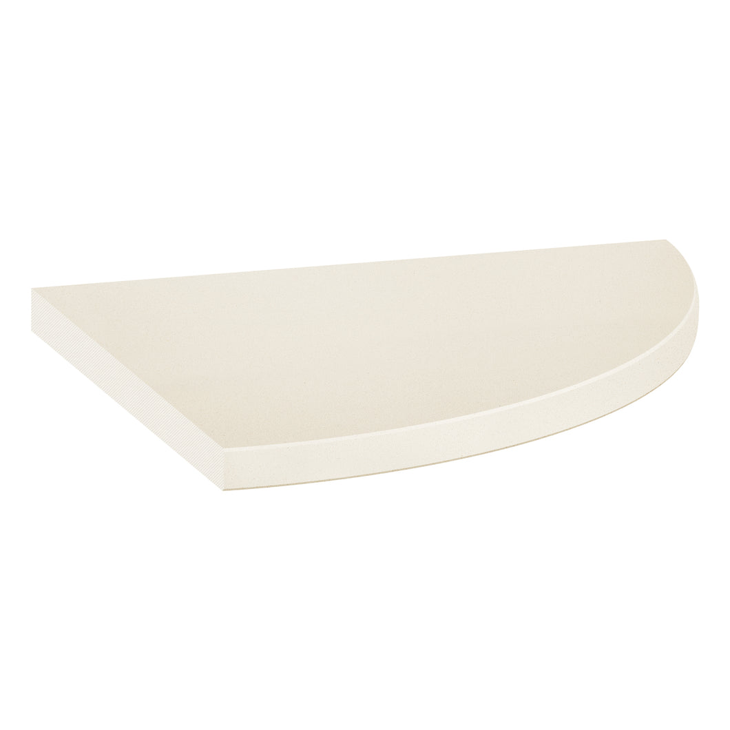 8.9 Beige Engineered Stone Polished Corner Shelf