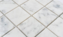 Load image into Gallery viewer, 2x2 Italian Bianco Carrara Polished Marble Mosaic
