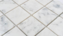 Load image into Gallery viewer, 2x2 Italian Bianco Carrara Marble Honed Mosaic
