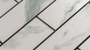 2x6 La Mallorca Milano Bianco Brick Polished Porcelain Mosaic