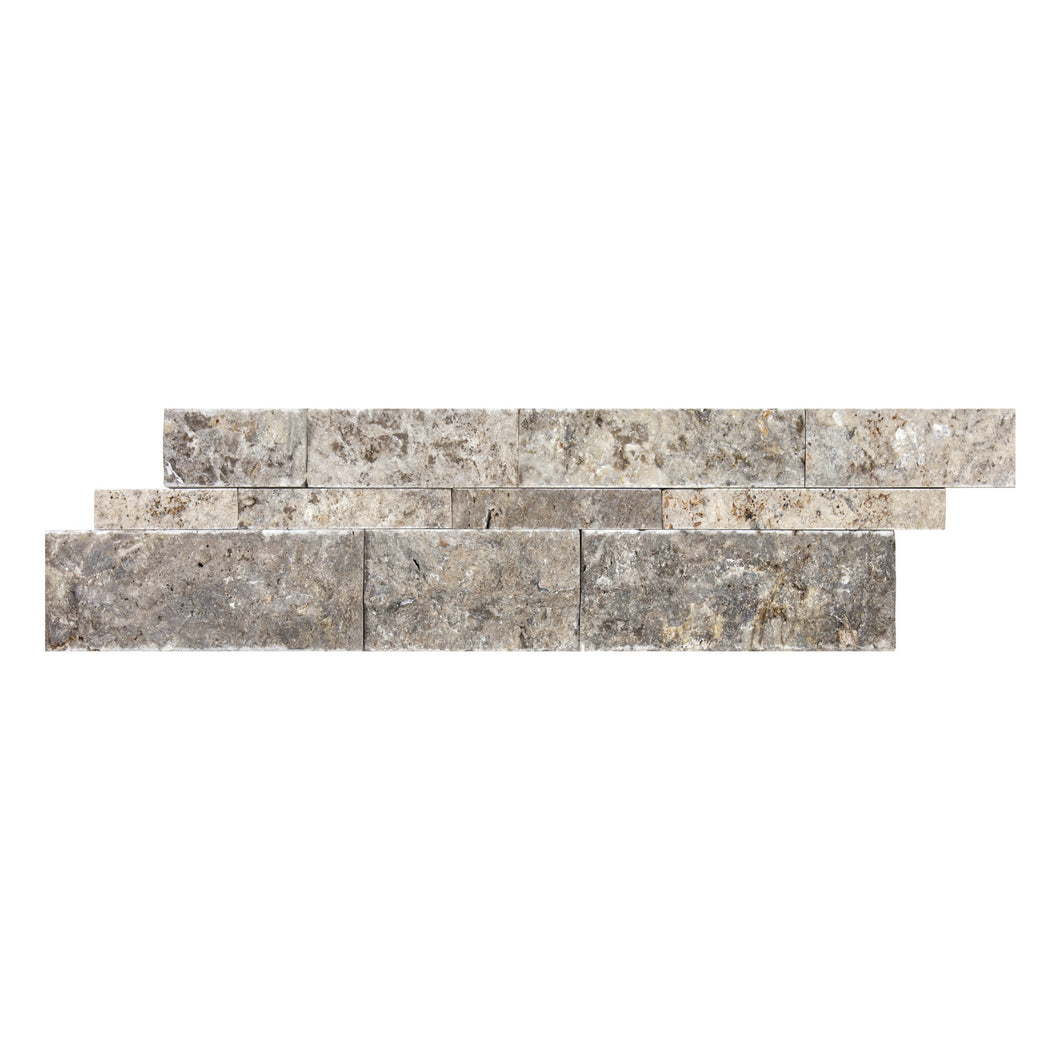 6x24 Grey Stone Travertine Split Face Ledgestone