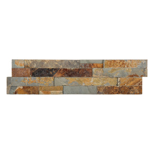 6x24 24F Slate Split Face Ledgestone Corner