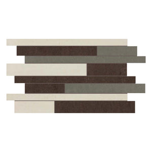 Random Strip Manhattan Forest Porcelain Polished Mosaic