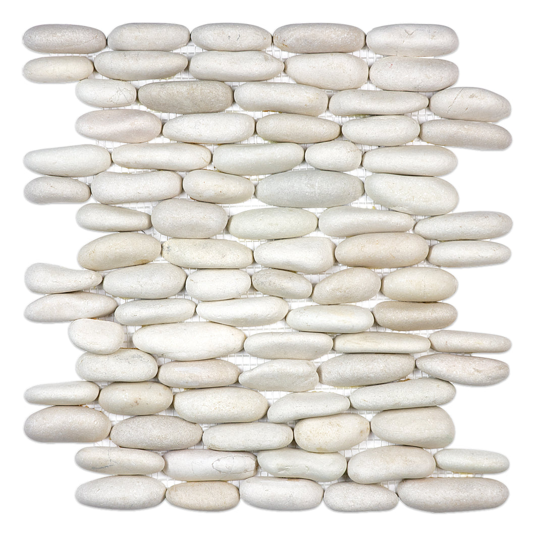 Stacked Pebble Spa Ivory Stone Natural Mosaic