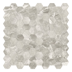 1.25x1.25 Hexagon Chateau Stella Porcelain Polished Mosaic