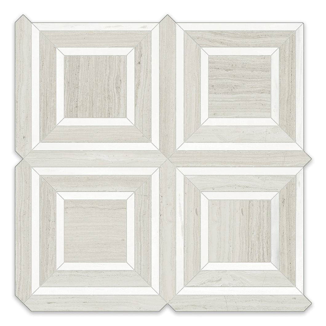 Piazza Chateau Strada Porcelain Polished Mosaic