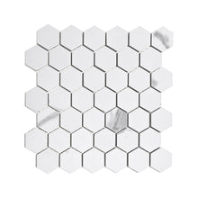 Load image into Gallery viewer, 2x2 La Mallorca Milano Bianco Hexagon Matte Porcelain Mosaic
