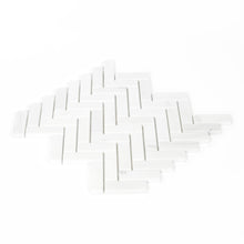 Load image into Gallery viewer, 1x3 Herringbone Dolomite Select Marble Honed Mosaic
