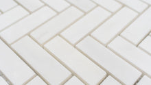 Load image into Gallery viewer, 1x3 Herringbone Dolomite Select Marble Honed Mosaic

